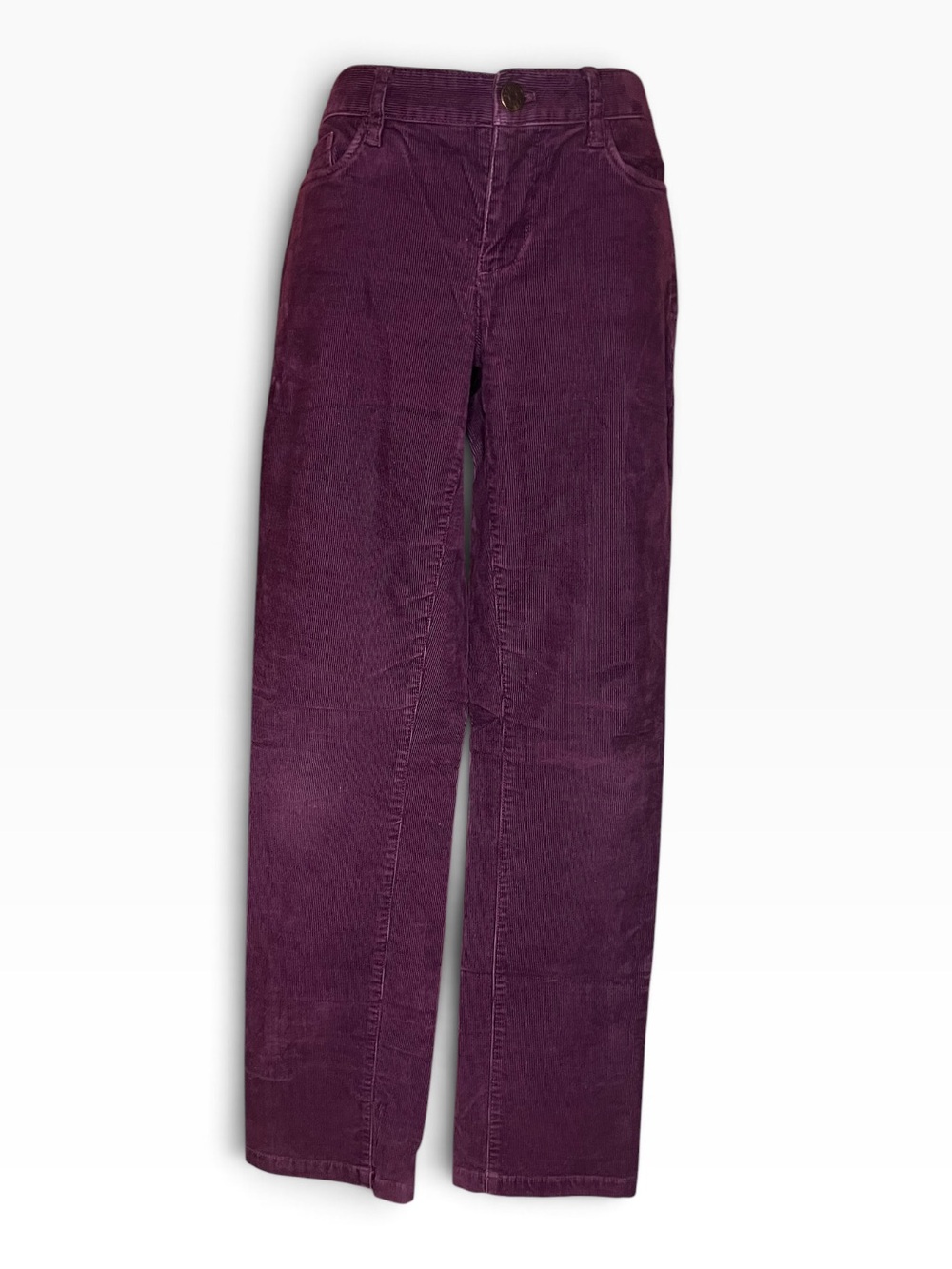 J. Crew Straight-Leg Corduroy Pants in Plum